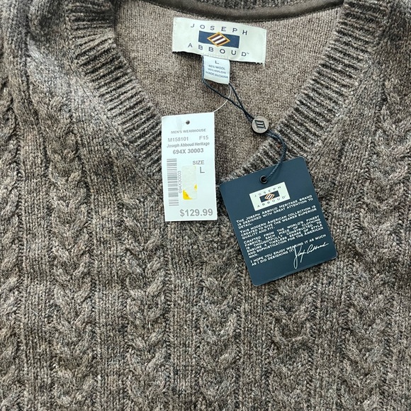 Brand new with tags men's sweater wool blend Joseph Abboud - Picture 5 of 7